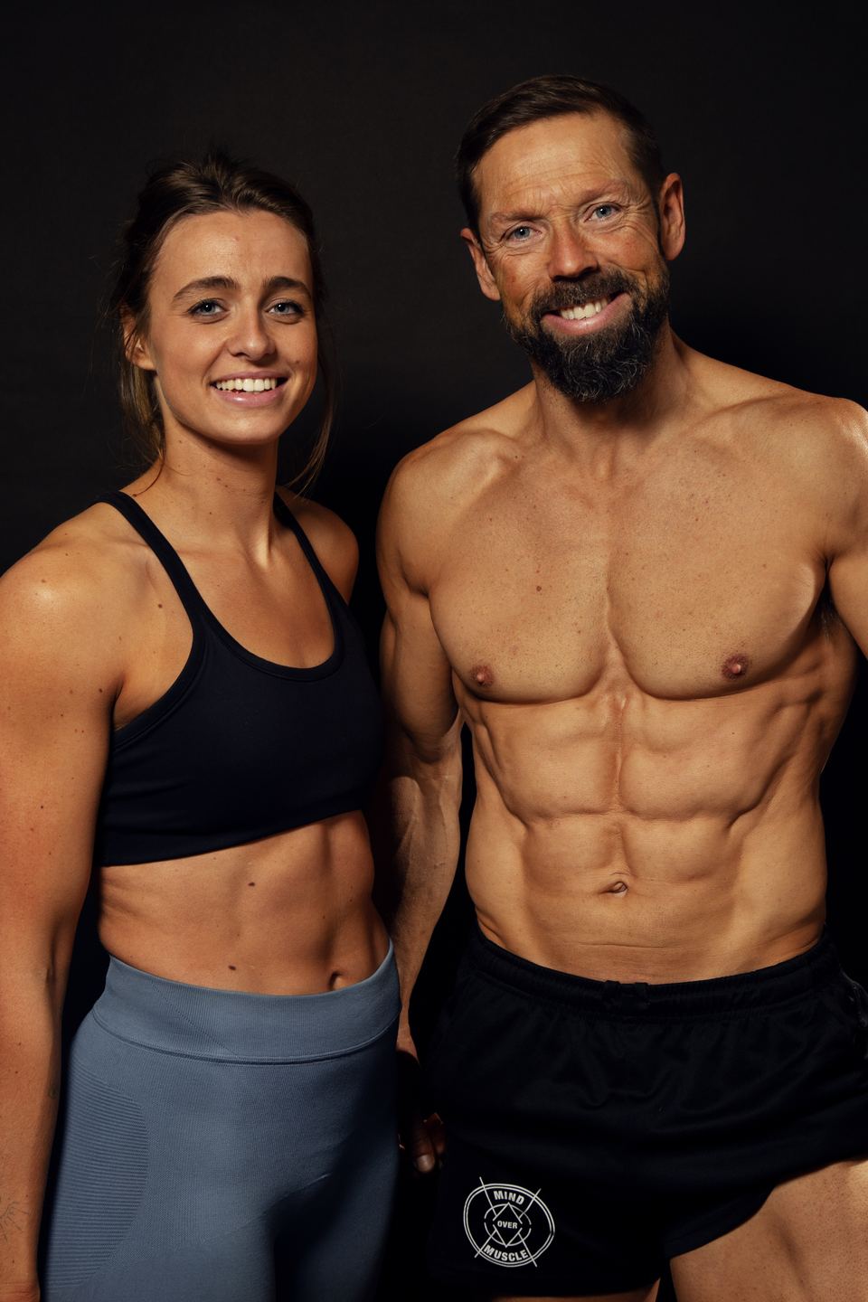 Fotoshoot van een klant van Mind Over Muscle in de studio