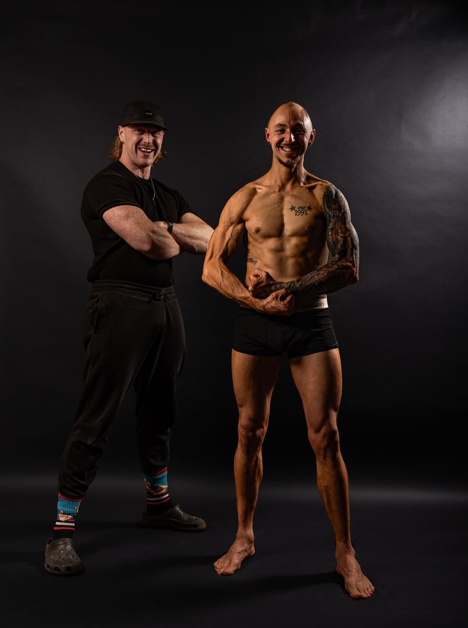 Fotoshoot van een klant van Mind Over Muscle in de studio