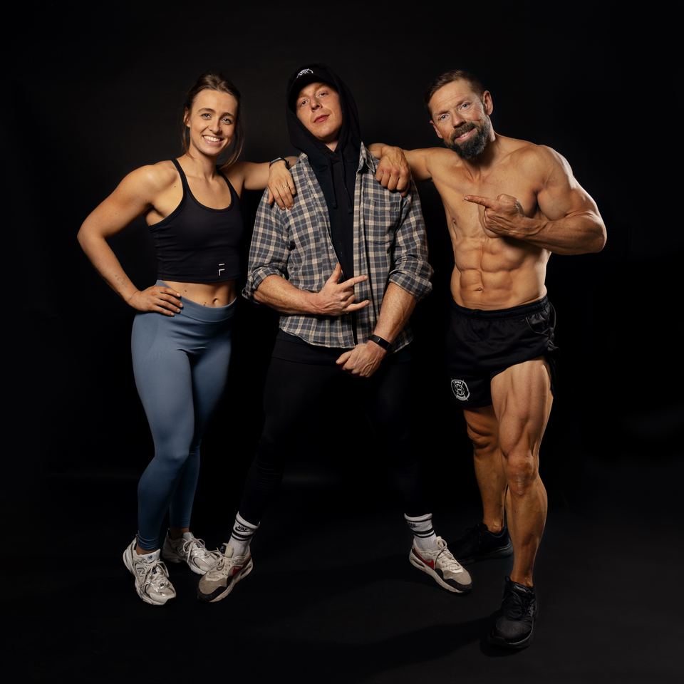 Fotoshoot van een klant van Mind Over Muscle in de studio