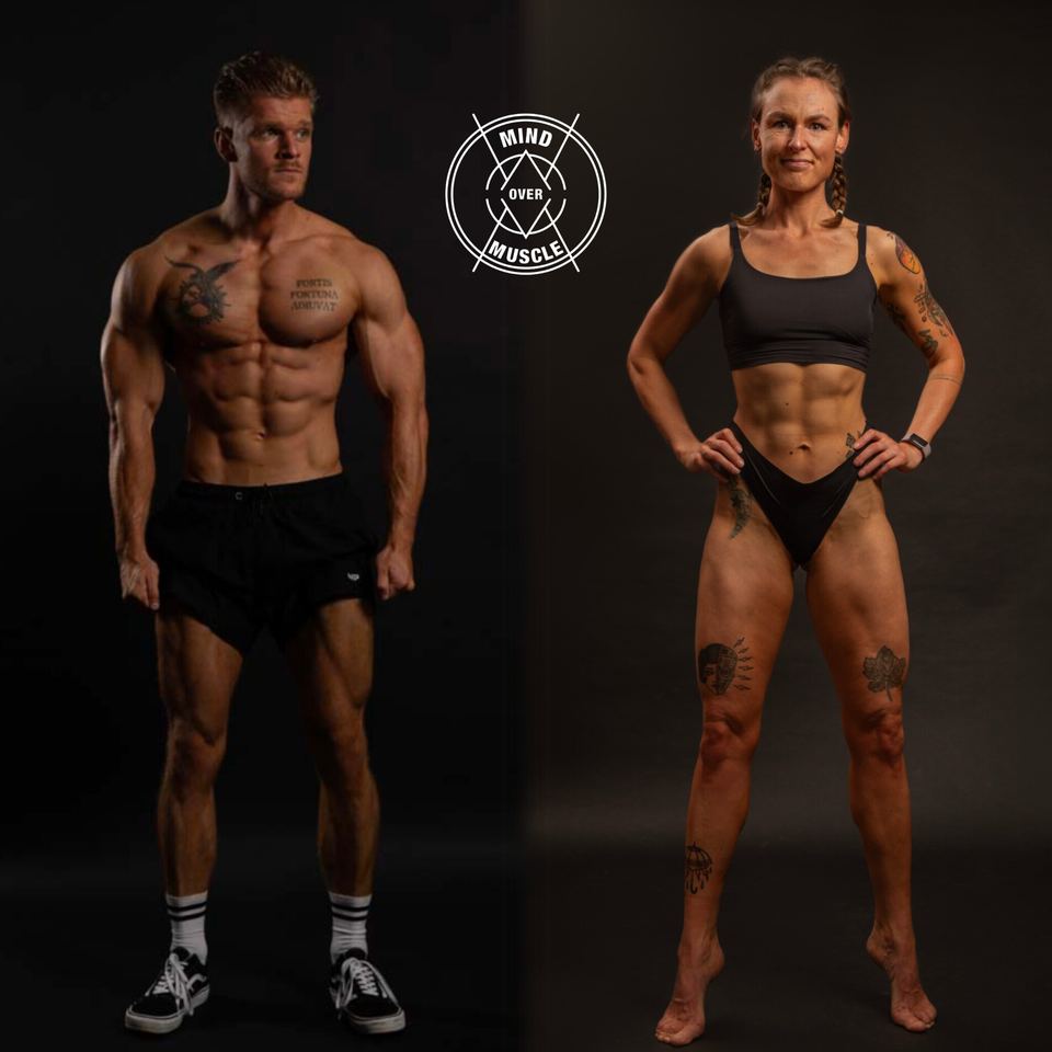 Fotoshoot van een klant van Mind Over Muscle in de studio