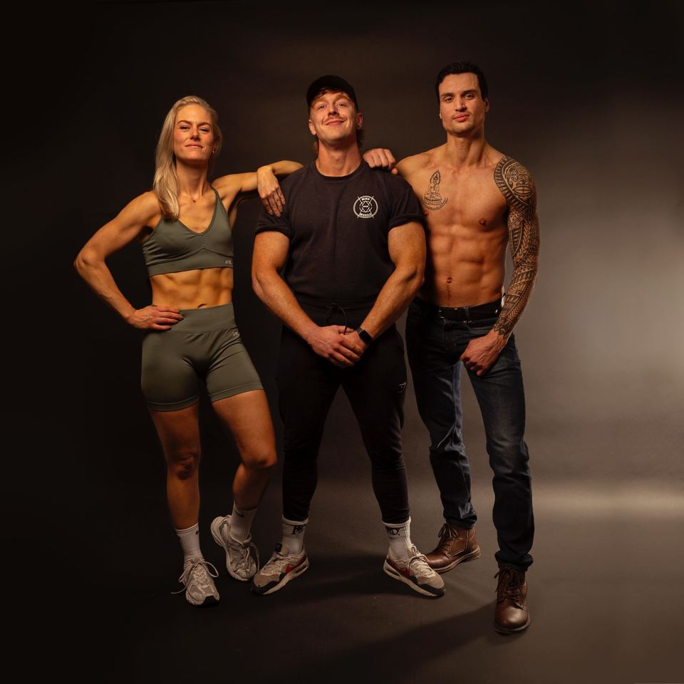Fotoshoot van een klant van Mind Over Muscle in de studio