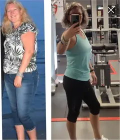 Voor en na van Nicky, 47 jaar, na een leefstijltraject